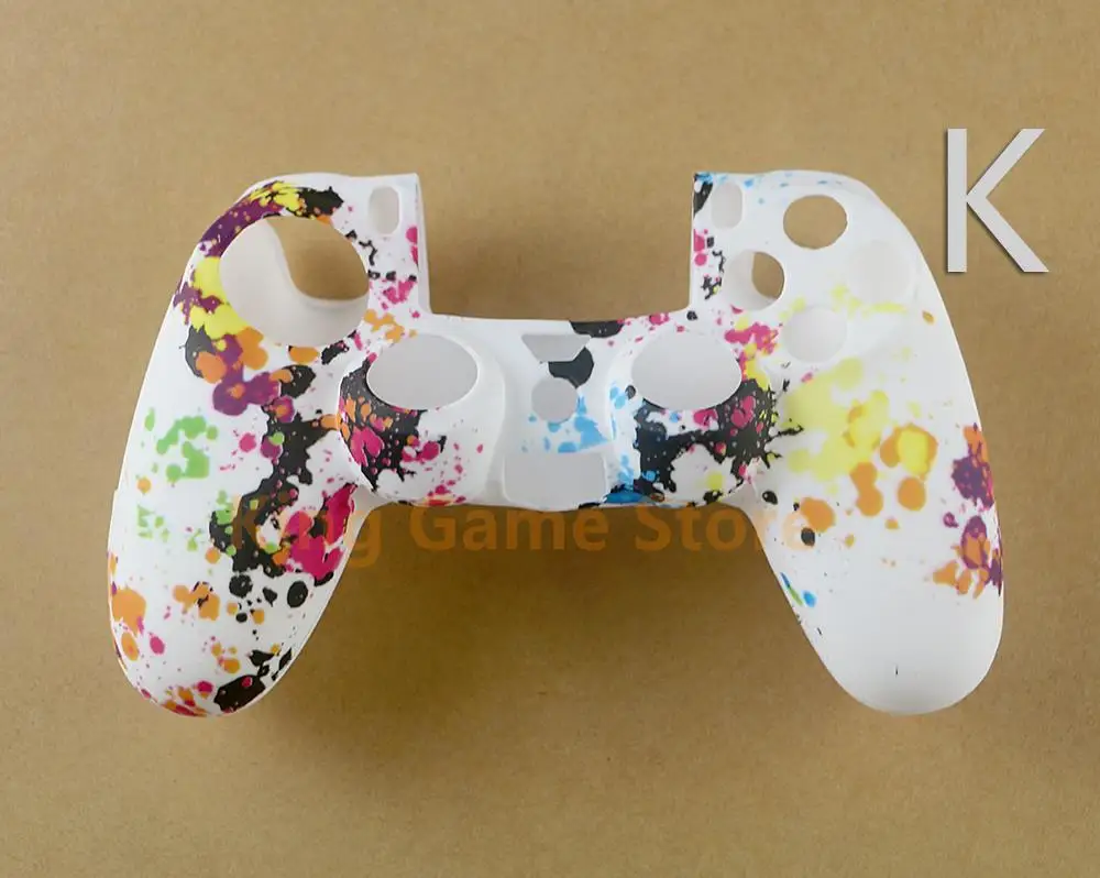 10 шт. Замена для контроллера Sony PS4 DS4, камуфляжный силиконовый защитный чехол, ручки для большого пальца, колпачки для джойстика
