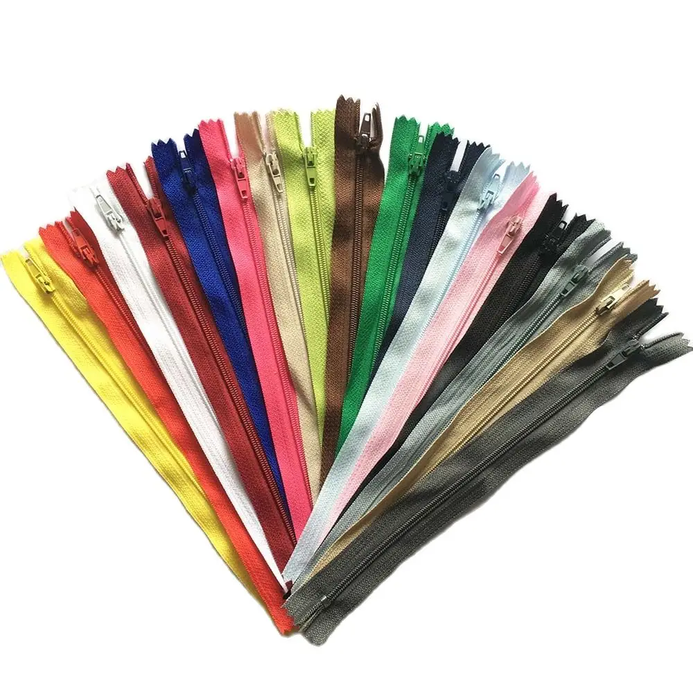 5/10/20/30 pz 12cm 15cm cerniere a spirale in Nylon per sarto cucito artigianato cerniera in Nylon per vestiti pantaloni borsa indumento sfuso 21 colori