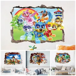 Disney Pawed Pełny zestaw naklejek ściennych Puppy Patrolling Dog 3D Tapety Home Decor Dla dzieci Chłopcy Dziewczynki Salon DIY PVC