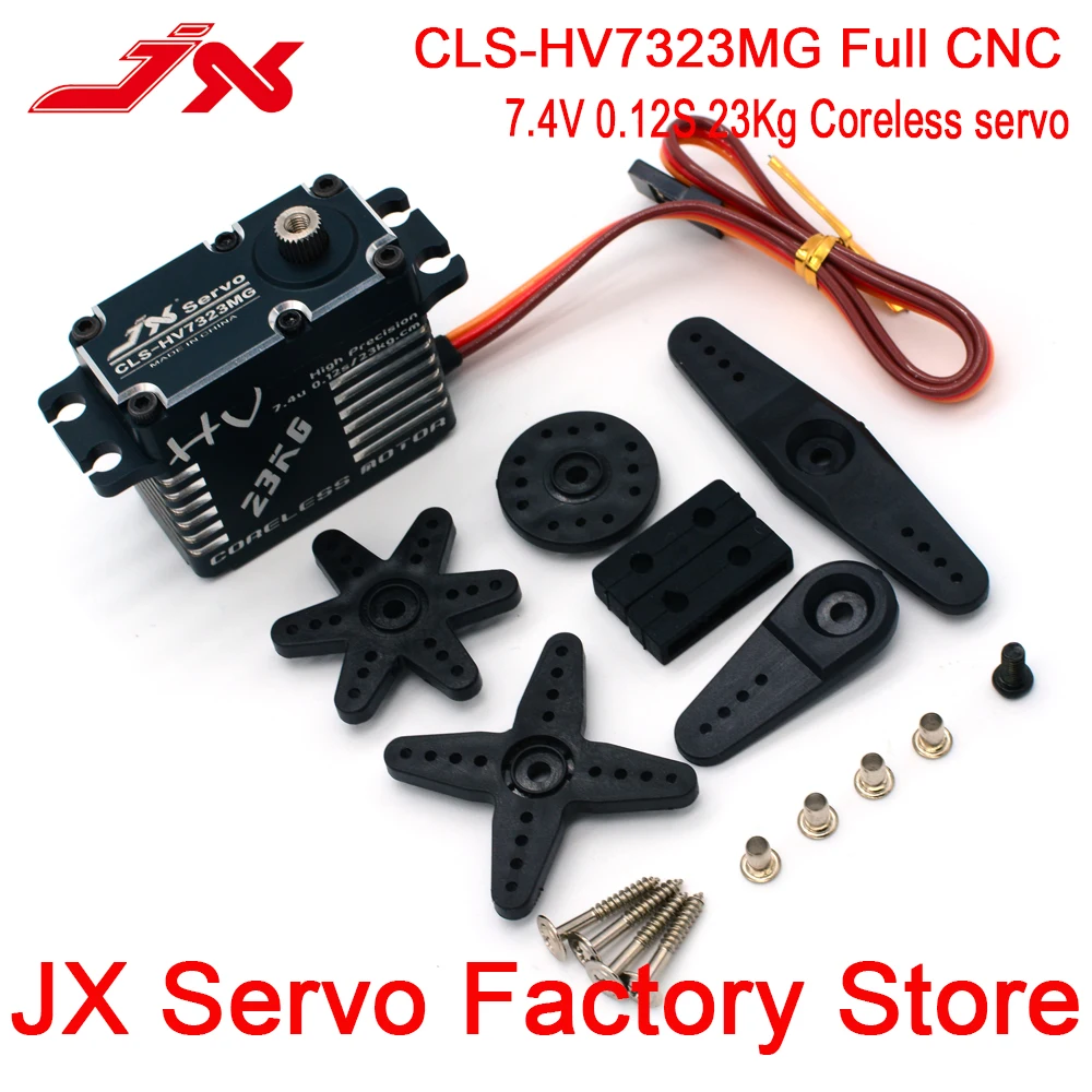 JX – Servo numérique sans noyau CLS-HV7323MG 23KG HV, équipement en acier de haute précision, pour voiture Robot RC, modèle accessoires