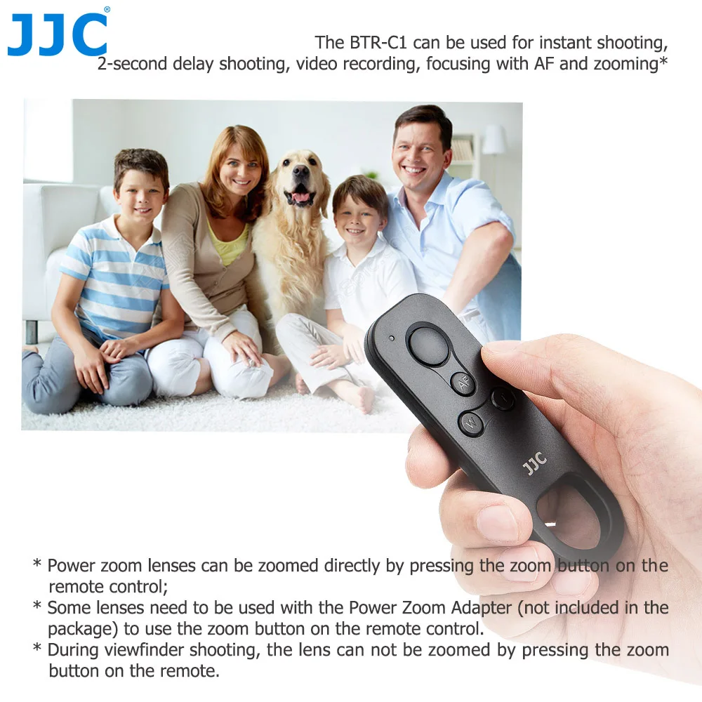 JJC BR-E1 Bluetooth Remote Control for Canon EOS M50 Mark II R8 R5 Mark II R50 R7 R10 R R3 R5C R6 RP 6D 90D 77D 850D 800D 250D