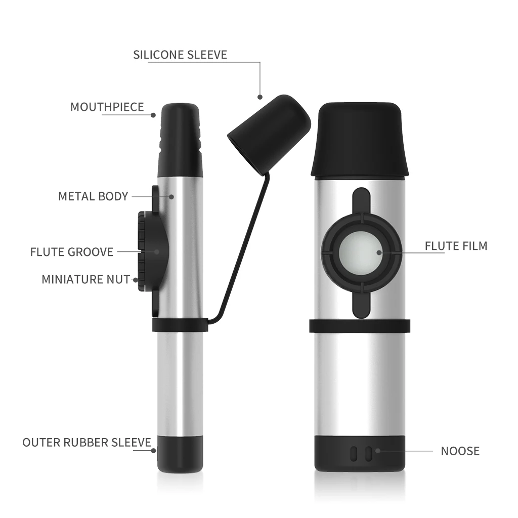 NAOMI Professionelle Kazoo Pfeife Flöten Aluminium Legierung Metall Kazoos Membran Mund Lustige Musical Instrument Für Kazoo Player