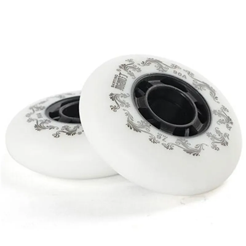 Famous SKATING 3rd 90A white yellow 72MM 76MM 80MM Inline Skating Wheel Roller Rodas for SEBA HV HL HIGH KSJ IGOR WFSC 4pcs/lot