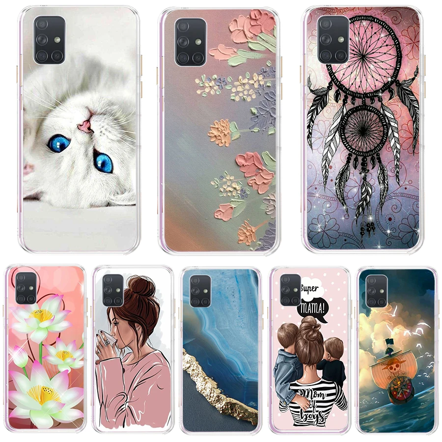 For Samsung Galaxy A71 Case Silicon Back Cover Phone Case For Samsung A715 Soft Case bumper coque shell