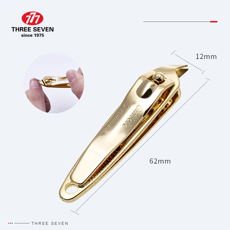 THREE SEVEN 1Pc Callus Shavers Nail Clippers Trimmers 14K Gold-plated H-Carbon Steel Pedicure Care Professional Nail Tools