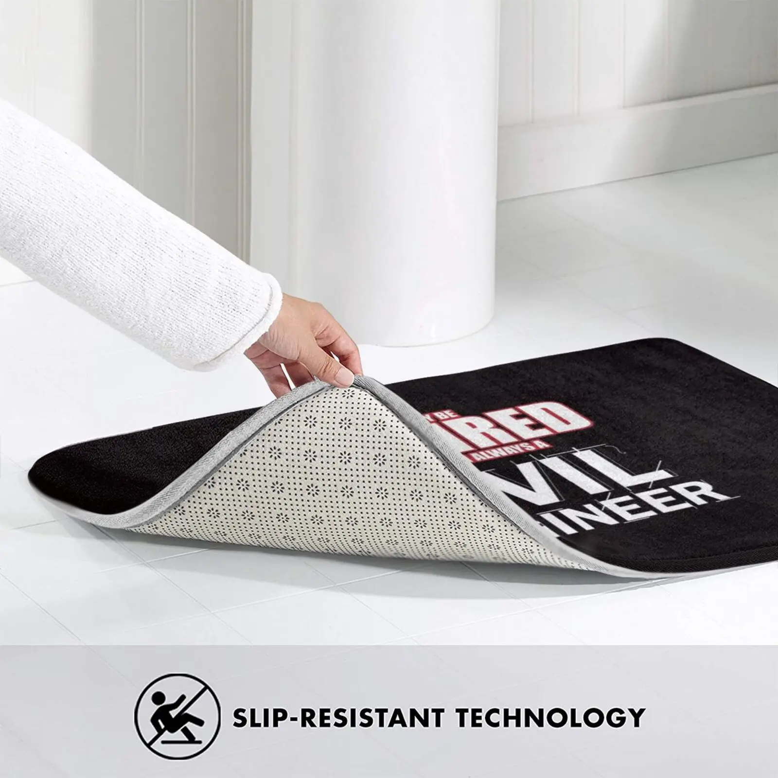 قميص مهندس مدني متقاعد البناء منشئ السجاد حصيرة البساط وسادة لينة عدم الانزلاق مهندس مدني علم المائية الفيزياء