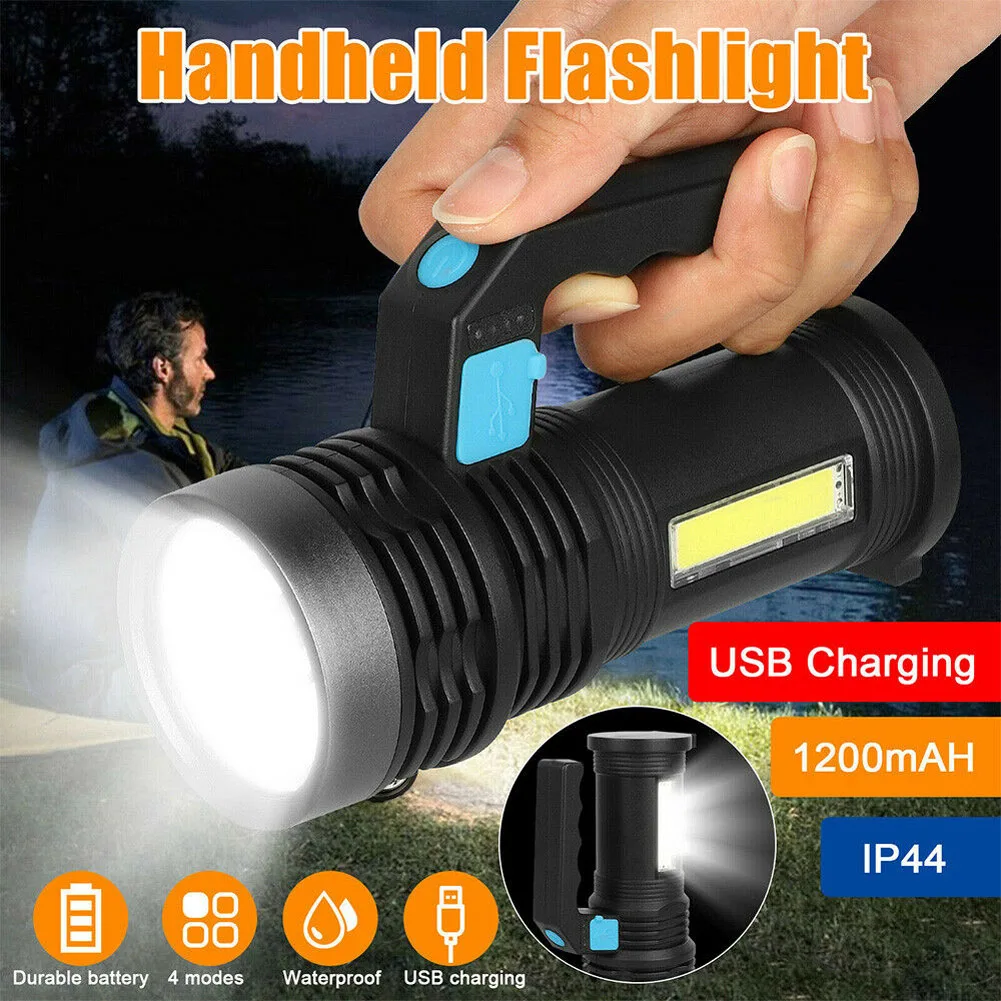 Led Searchlight Rechargeable Super Bright Handheld Portable Flashlight Spotlight High Power Rechargeable Led Flashlight