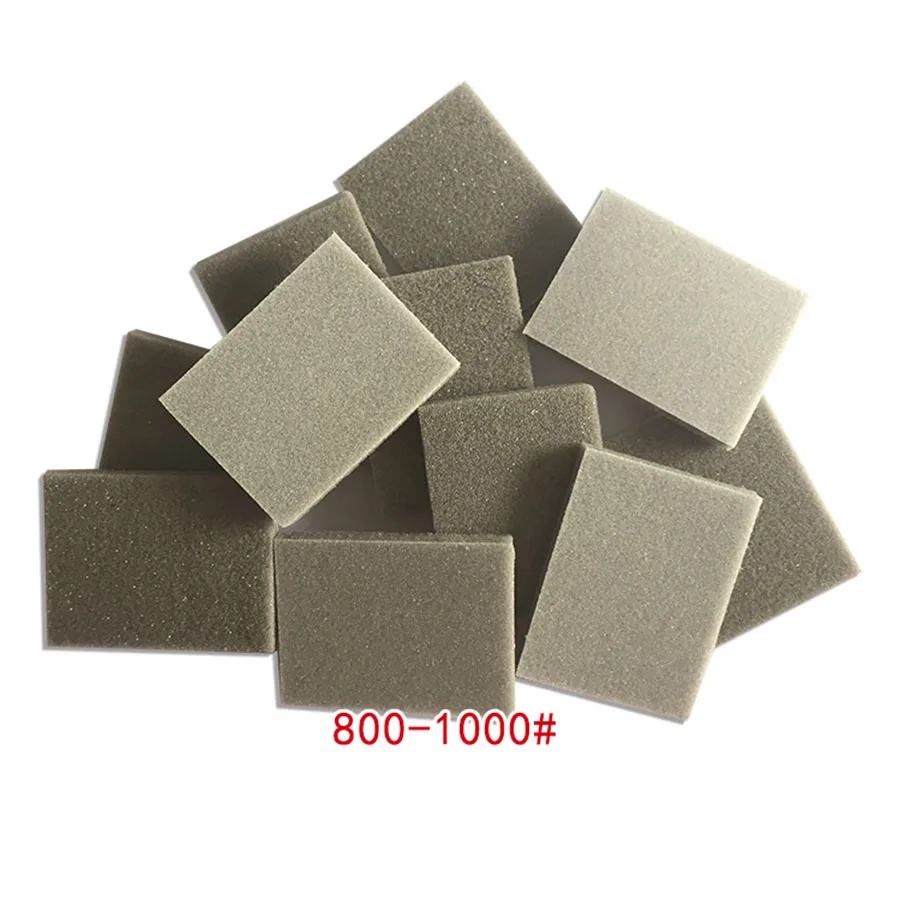 10/20Pcs 30X40Mm Square Sponge Amplas 300-3000 Pasir Baik Poles Amplas Kertas Amplas alat Kualitas Tinggi Amplas
