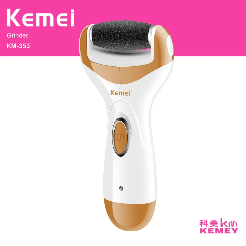 Kemei Durable Electric Sawing Foot File Foot Care Tool Pedicure Machine Grinding Peel Skin Roller Callus Remover File Foot Heel