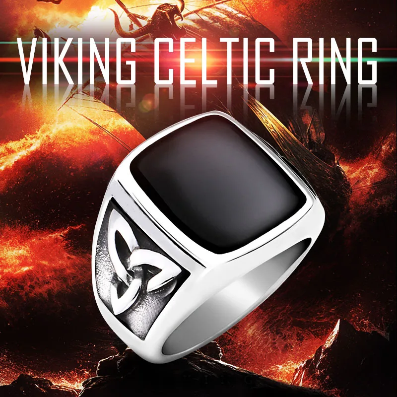 Beier New Designs Viking Norse Mythology Odin Rune Men Ring Viking Tree of Life Norse Amulet Wolf Totem Jewellery Wholesale