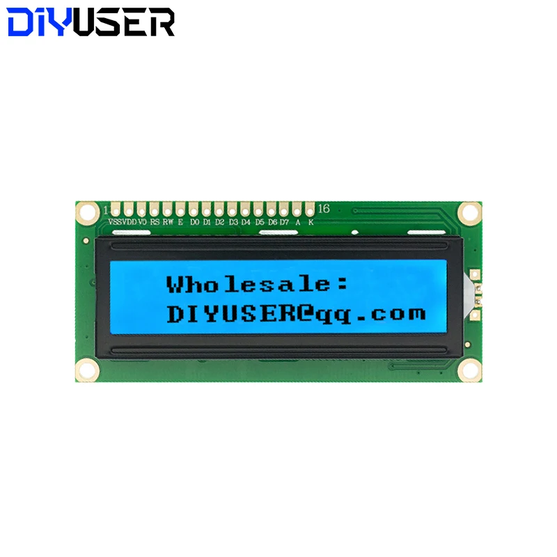 Module LCD 1602 LCD1602, écran bleu/jaune vert, 16x2 caractères, Interface IIC I2C 5V pour Arduino, PCF8574