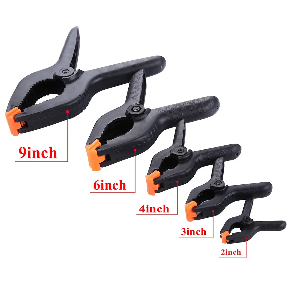 Nylon Strong Clips Woodworking Spring Clamps Set Photography Background Cloth Backdrops Board Fixed Clip Photo Studio Tools