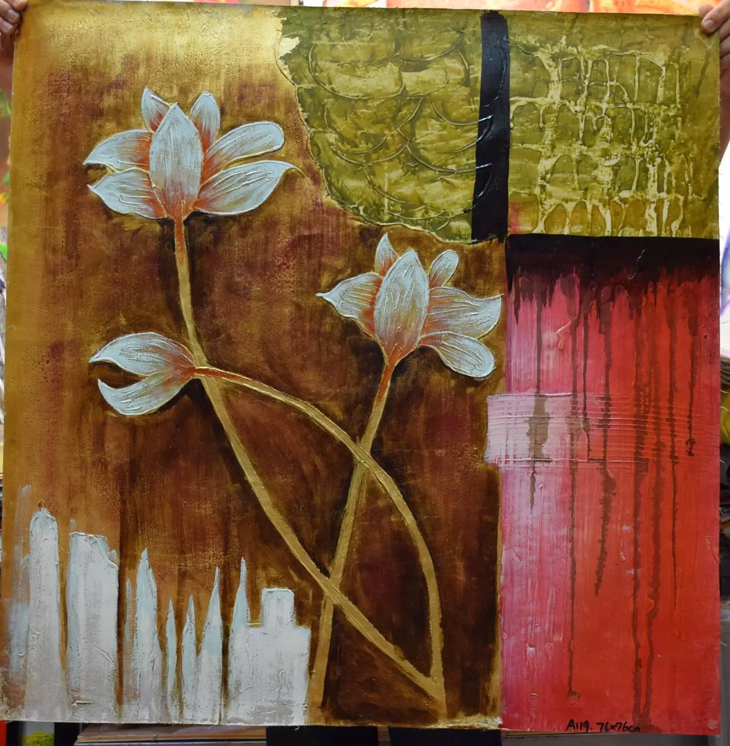

Ultra Low Price Sale 100% Hand Painted Abstract Canvas Oil Painting Flower Canvas Painting Wall Art Picture For Home Decor