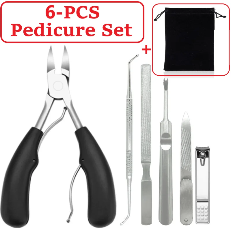 

Manicure Tools Kit Pedicure Nail Clipper Cutter Set Nipper Pedicure Cuticle Scissors Ingrown Toenail Correction Podiatry