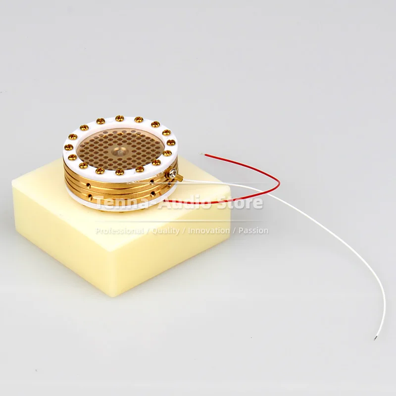 Microfono a capsula placcato in oro da 34mm di diametro cartuccia a diaframma grande da 1.33 "per il nucleo del microfono di trasmissione del condensatore di registrazione in Studio