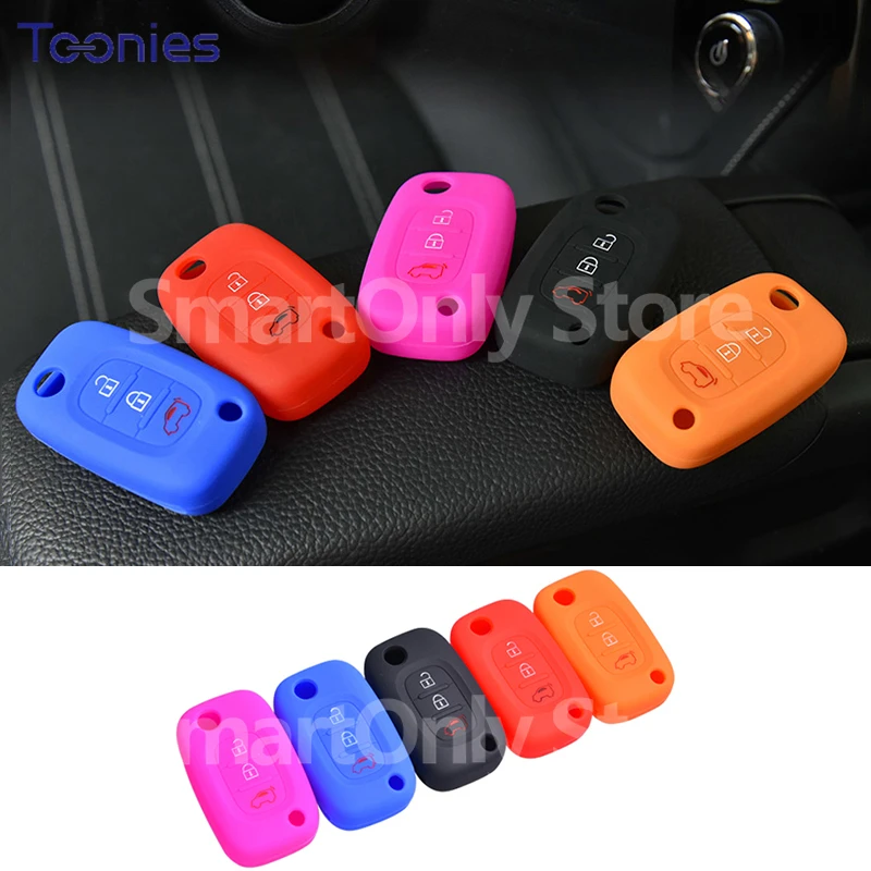 1 Pcs Car silicone key cover key case modified key shell For Mercedes smart 451 453 fortwo forfour Interior styling accessories