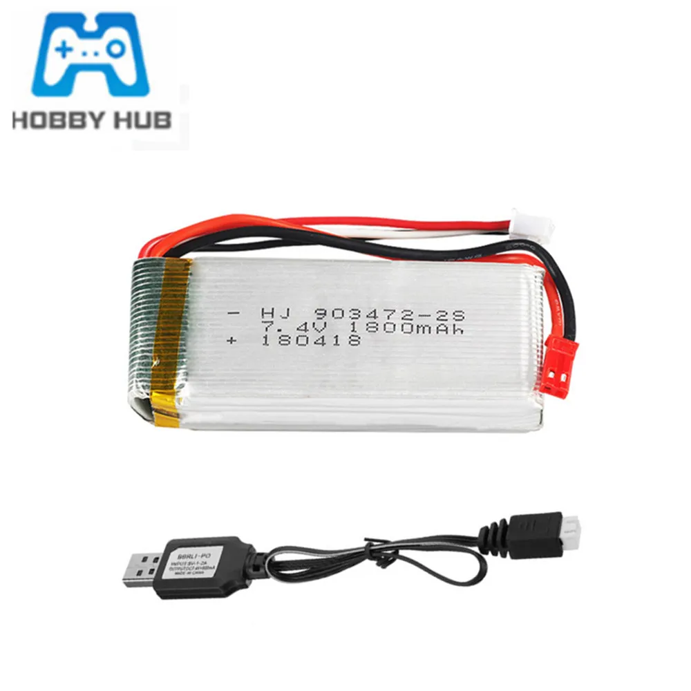 7.4V 1800Mah bateria Lipo dla wltoys L959 L969 L979 L202 L212 1/12 2.4G zdalnie sterowana ciężarówka samochodów WL912 zdalnie sterowana łódka RC akcesoria do zabawek