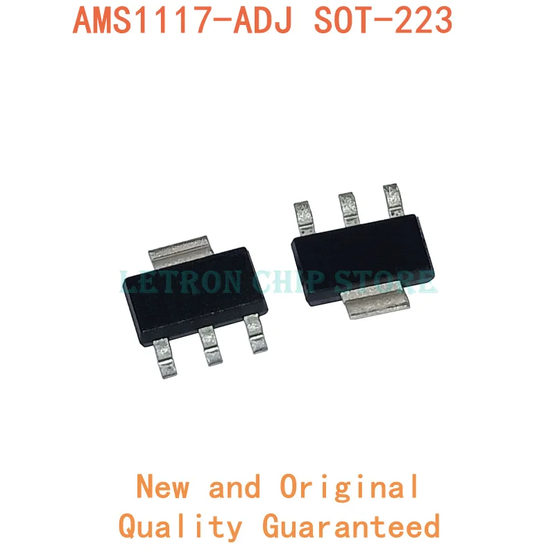 

10PCS AMS1117-ADJ SOT223 AMS1117 ADJ SOT-223 1117 LM1117 SMD Voltage Regulator new and original IC Chipset