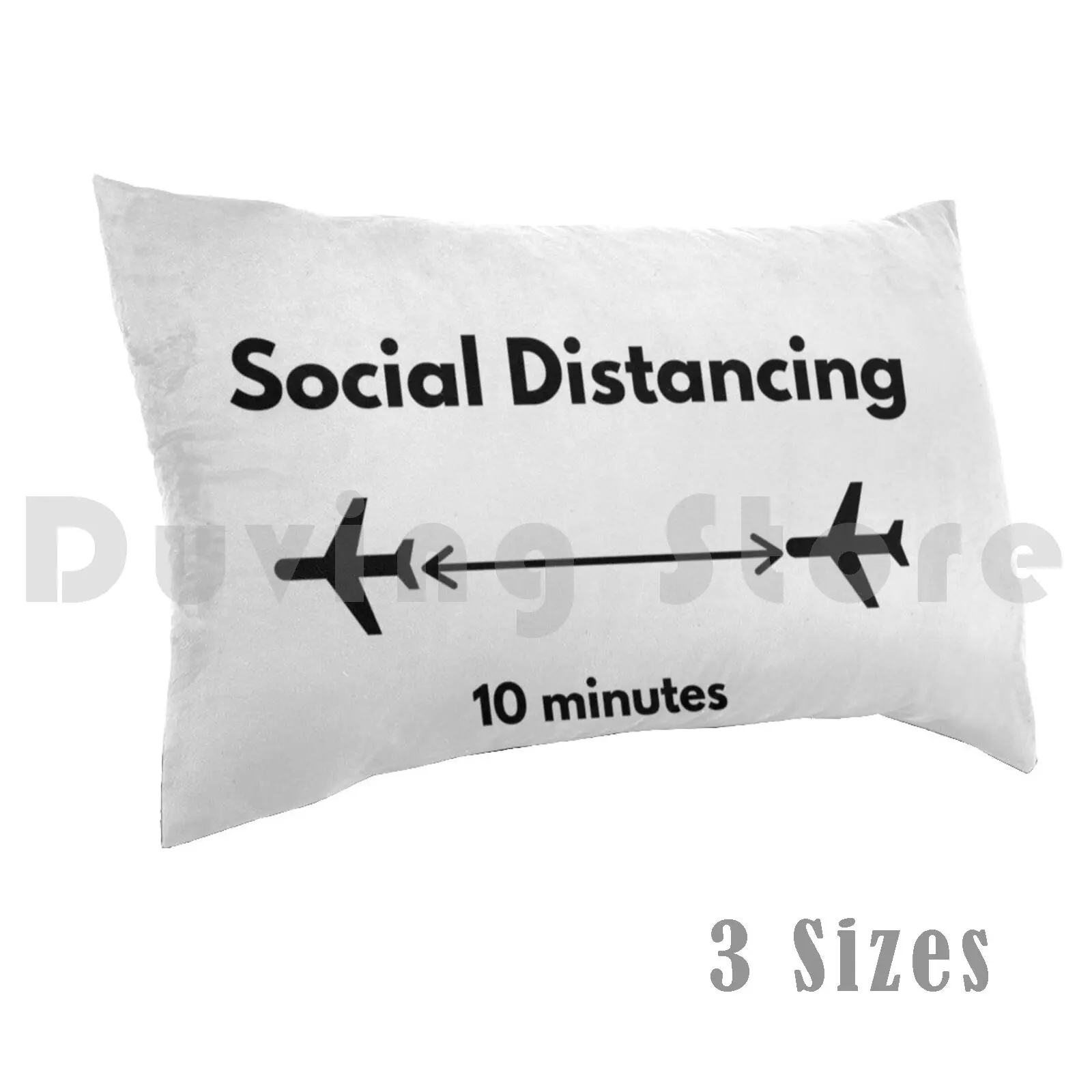 My Kind Of Social Distancing-Airplanes Flying Pillow case 339 Aviation Airplane Airplane Plane