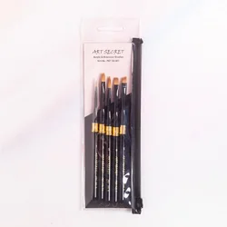 Artsecret di alta qualità PBT745 Taklon Kit da viaggio per capelli arte artistica pennelli per pittura 5 pz/set per disegno ad acquerello