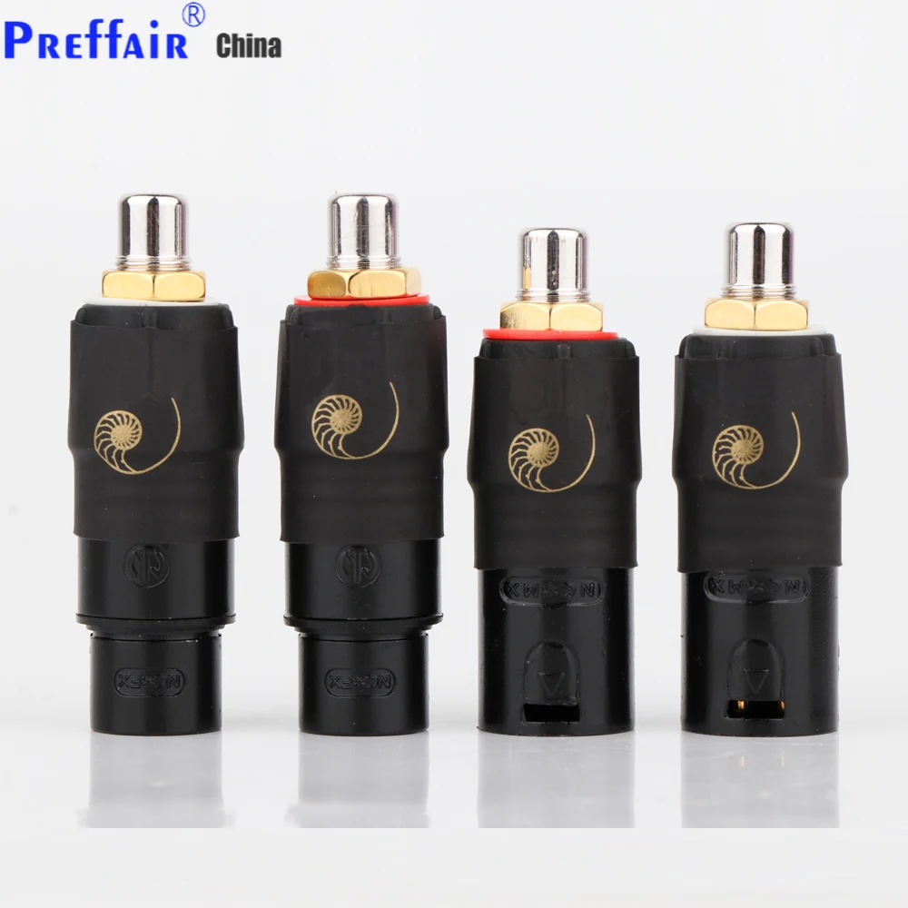 

High Quality Cardas XLR to RCA Female Socket Adapter Pated Red For HIFI Audio Connector XLR to RCA Female Male Plug Adapter