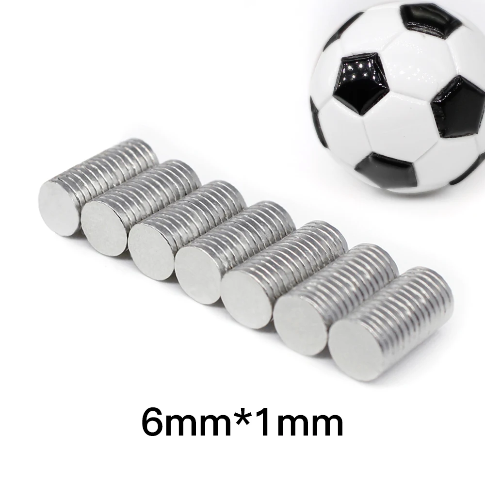 50-2000PCS 6x1 mm Thin Small Round Neodymium Strong Magnets N35 6x1mm Powerful Strong Magnetic Magnets 6*1 mm