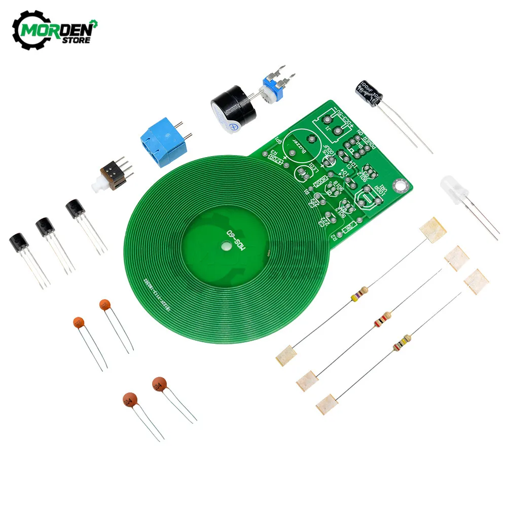 DC 3V-5V Metal Detector Kit Kit elettronico 60mm sensore senza contatto scheda modulo fai da te parte elettronica Metal Detector Kit fai da te