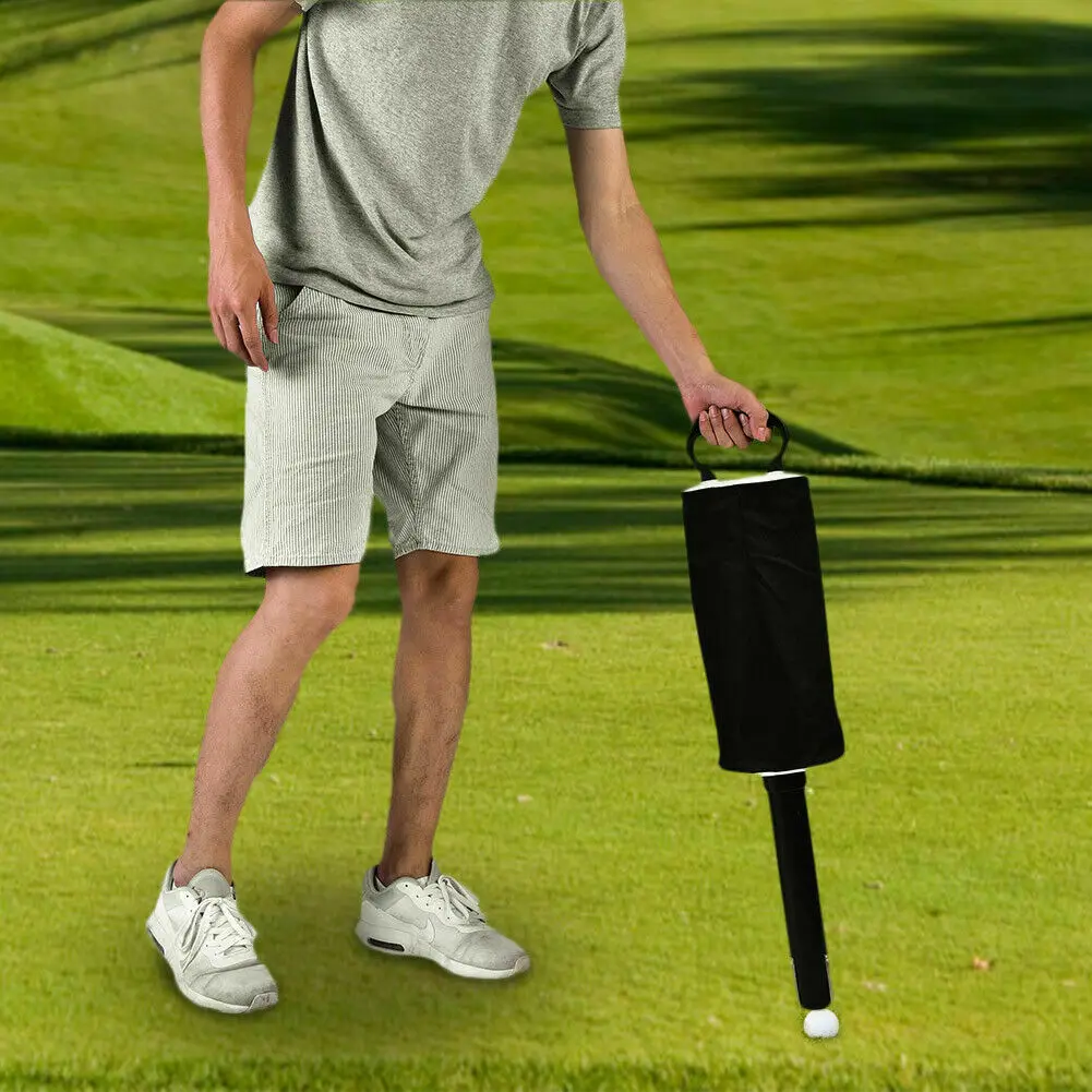 Portable Golf Ball Pick Up For Golf Enthusiasts Adjustable Removable Plastic Tube Reliable Practice Sessions Shag Bag