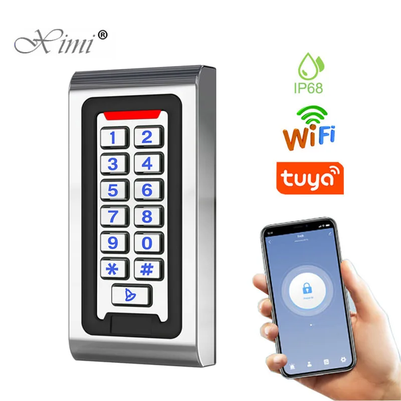 New Waterproof WiFi Tuya App Smart Door Lock RFID Card Access Controller S601 Metal Keypad Standalone Door Access Control System