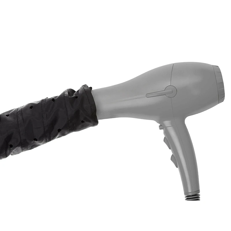 Hood Hair Dryer Attachment- Soft Adjustable Extra Large Hooded Bonnet for Hand Held Hair Dryer with Stretchable Grip and Extend