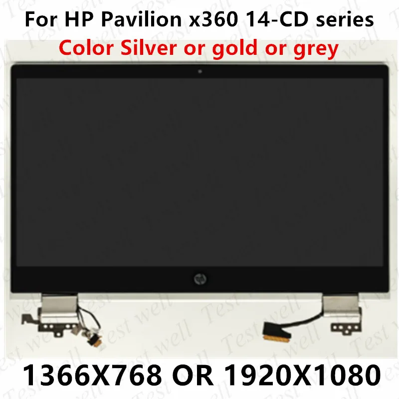 

Original 14" LED LCD Touch Screen Digitizer Display Assembly replacement For HP Pavilion x360 14-CD series laptop upper half set