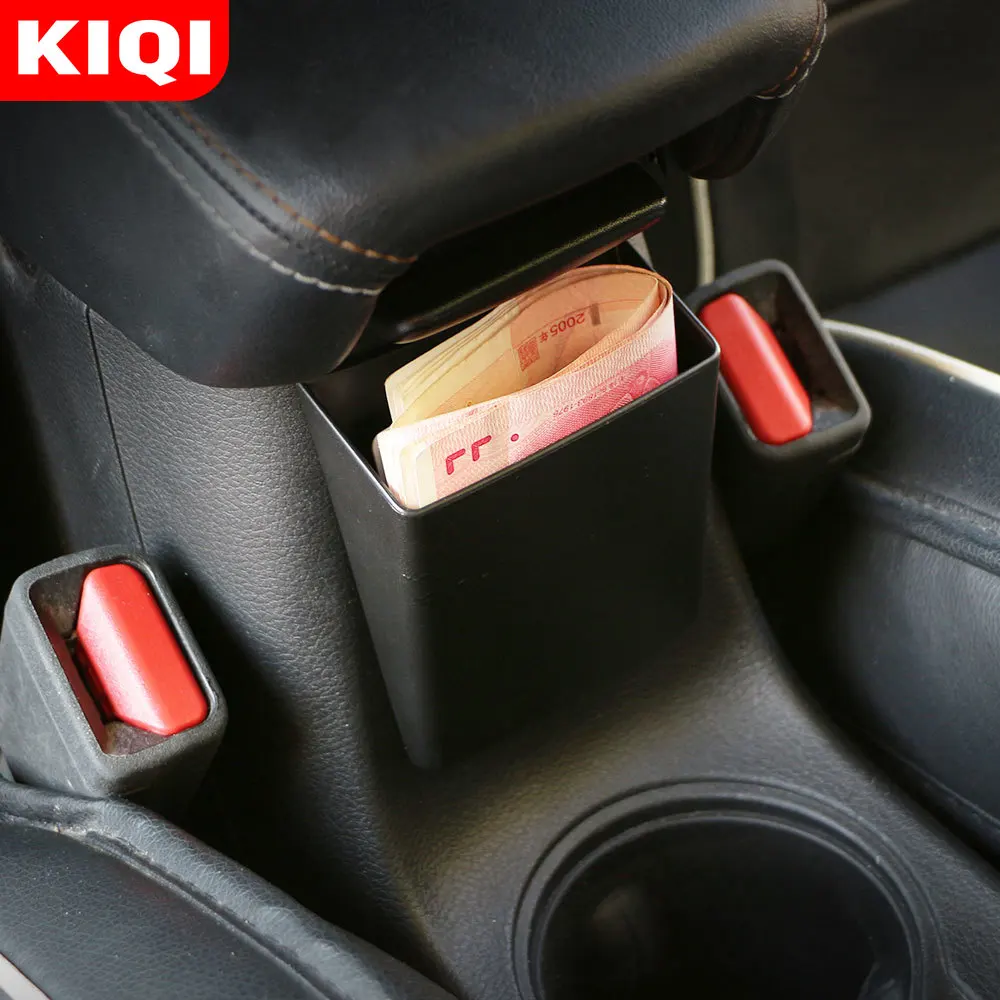 KIQI ABS Car Armrest Side Storage Box Cash Phone Accessory Organizer Container Holder Box for Jeep Compass 2017 2018 2019 2020