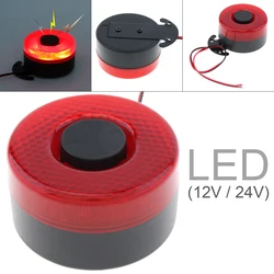 12V / 24V Reverse Accessories Beeper Horn Vehicle Auto Warning Back Up Car Reversing Alarm Speaker Buzzer Siren with  Light