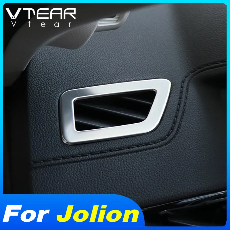 

Vtear Car Air Outlet Cover Interior Mouldings Stainless Steel Trim Car-styling Accessories Decoration Parts For Haval Jolion