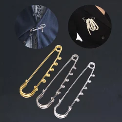 5pcs 5-hole DIY Safety Pins Connector Brooches Findings DIY Handmade Jewelry Accessories Jewelry Making Supplies Dropshipping