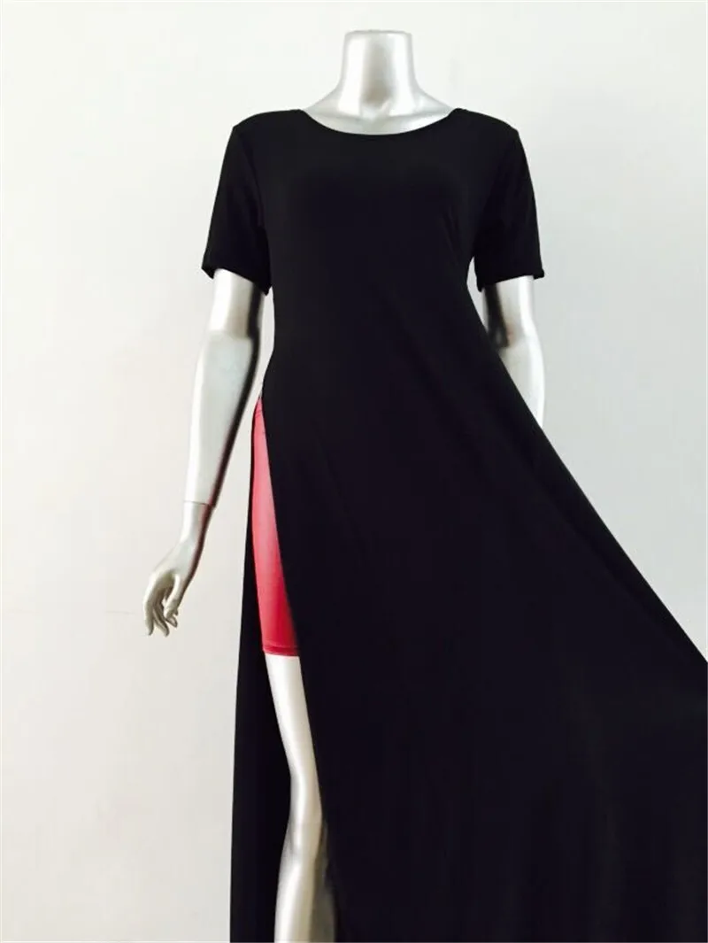 MwOiiOwM High Quality New Maxi Casual Tshirt Dress Ladies Patchwork Sexy Party Gypsy Dress Wear Long Tee