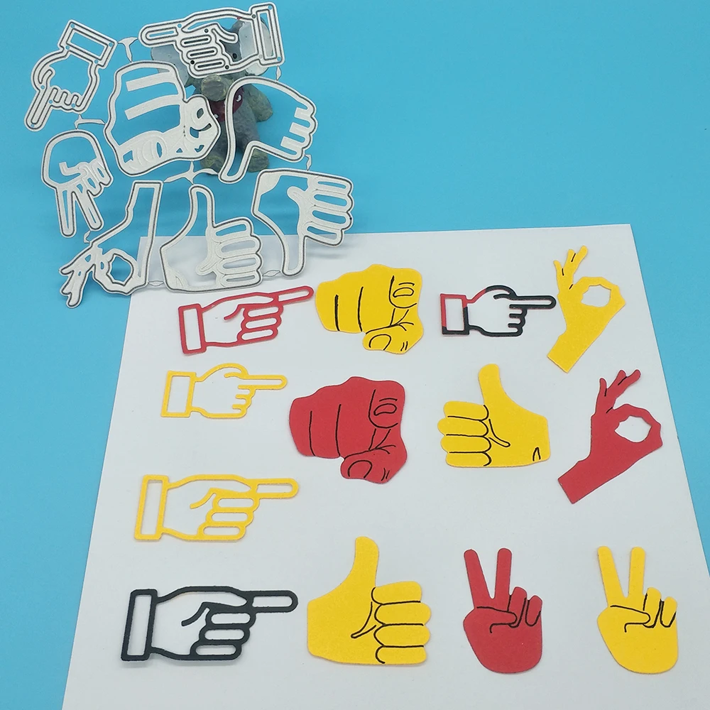 

Various gestures, thumb metal cutting dies, scrapbook, photo frame, photo album decoration, DIY, handmade art