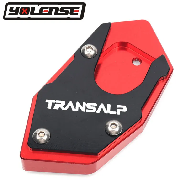Placa de soporte de extensión de caballete lateral CNC para HONDA XLV 600 650 700 TRANSALP / DOMINATOR NX 650 / FMX 650