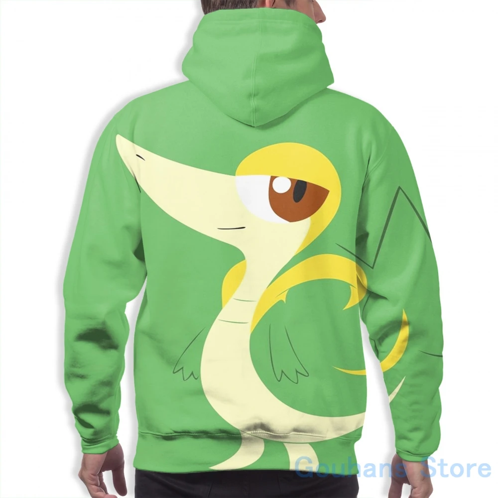 Mens Hoodies Sweatshirt for women funny #495 Snivy print Casual hoodie Streatwear