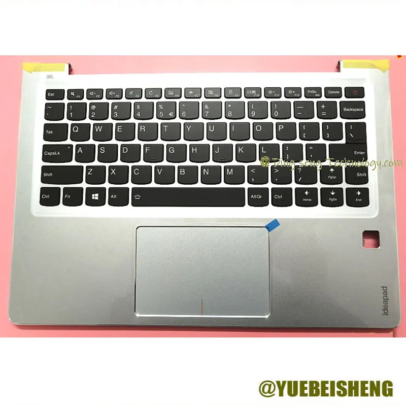 YUEBEISHENG               New For Lenovo xiaoxin ideapad AIR 13 PRO palmrest US keyboard upper cover Touchpad Silver,5CB0M09466