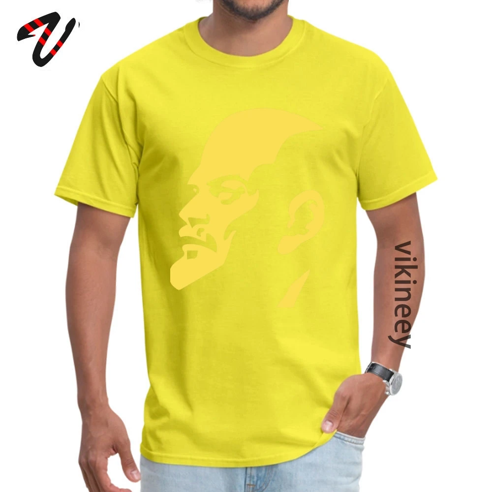 Tees Lenin Communist T Shirt Summer Slim Fit Casual Overlord Sleeve Greece Fabric O-Neck Men Tshirts Casual Wholesale