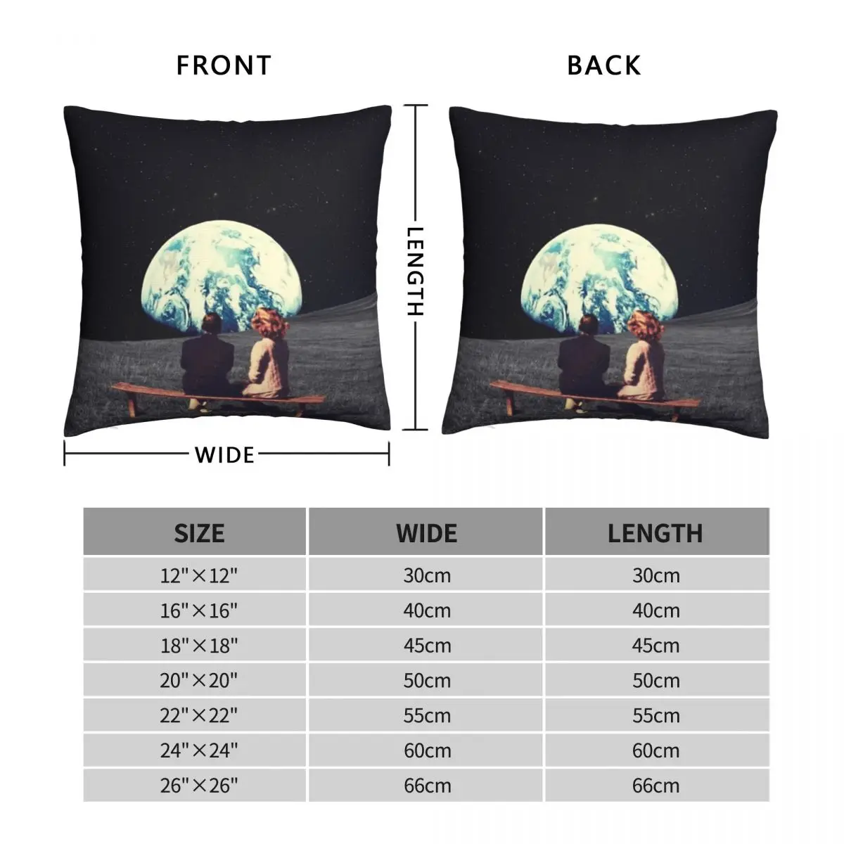 We Used To Live There Square Pillowcase Polyester Linen Velvet Creative Zip Decor Pillow Case Sofa Seater Cushion Cover