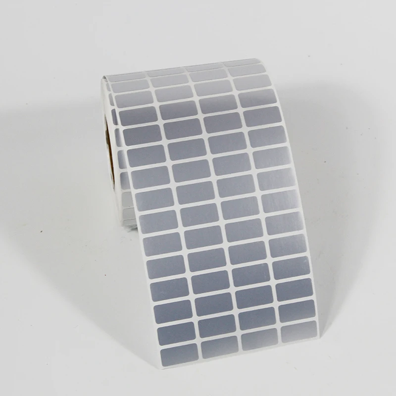 PET Silver Sticker 20*10mm10000pcs/Roll Thermal Transfer Blank  Barcode Labels Adhesive PrintedLlabel