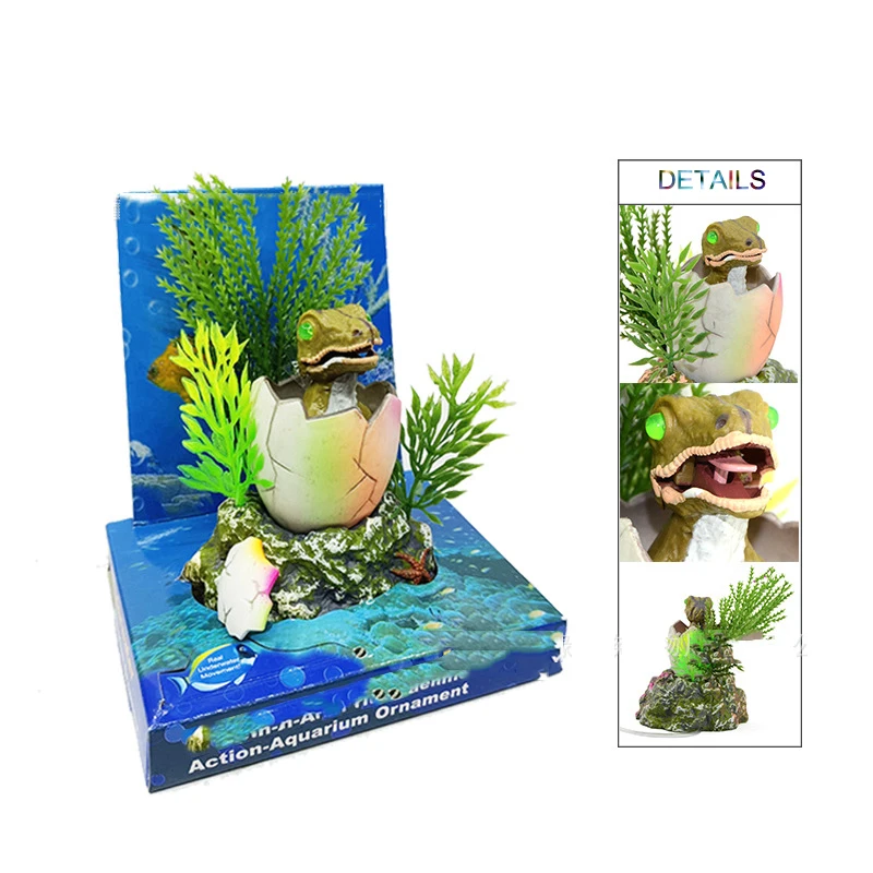 WinAquam Decoration BABY DINOSAUR HATCHING Fish Tank Ornament Decor for Aquarium Tank WJ06 Accessories