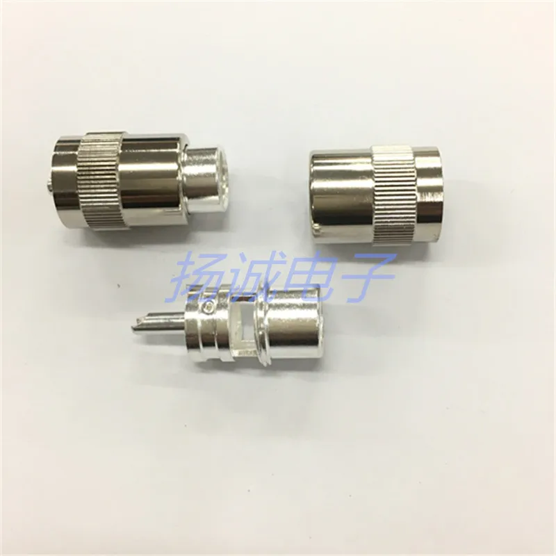 Conector rf embutido para conexão tipo parafuso macho-7 cabos uhf macho-7