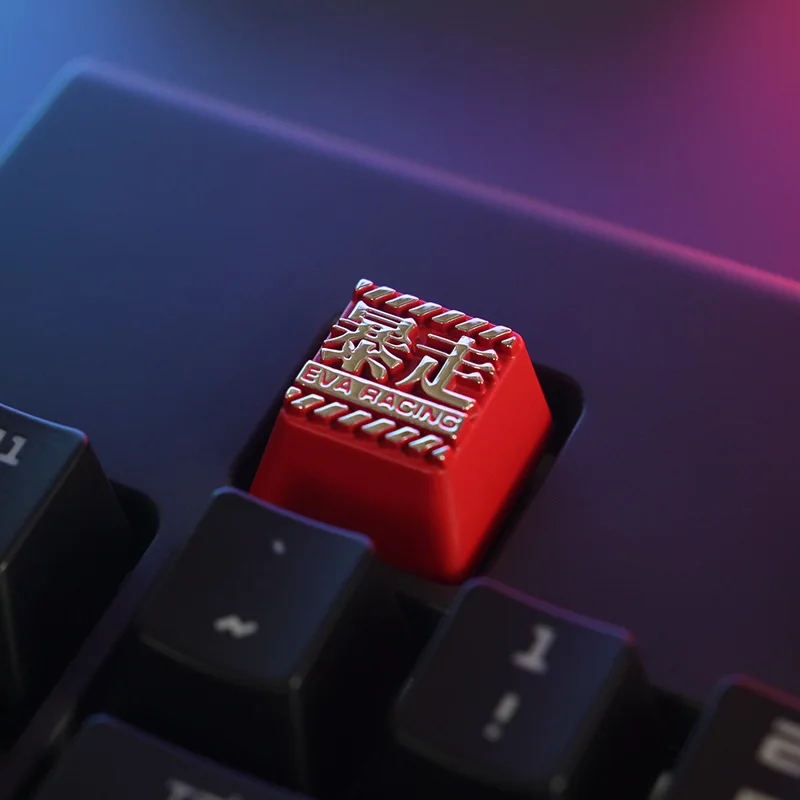 

KeyStone Keycap 1 pcs Anime and Games EVA theme aluminum alloy metal mechanical keyboards keycaps R4 height for Cherry MX axis