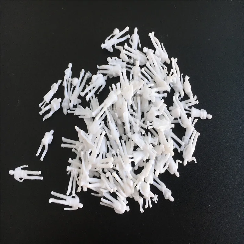 1000pcs 1/100 Scale White Figure For Architecture Building Materails Kits Toy Diy Diorama Railway Train Layout Model