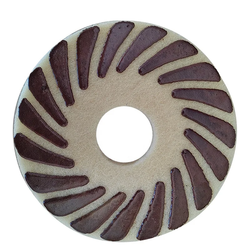 

13 Inch 330MM Concrete Spiral Diamond Sponge Polishing Pad Diamond Fiber Polishing Pad For Floor Renewing