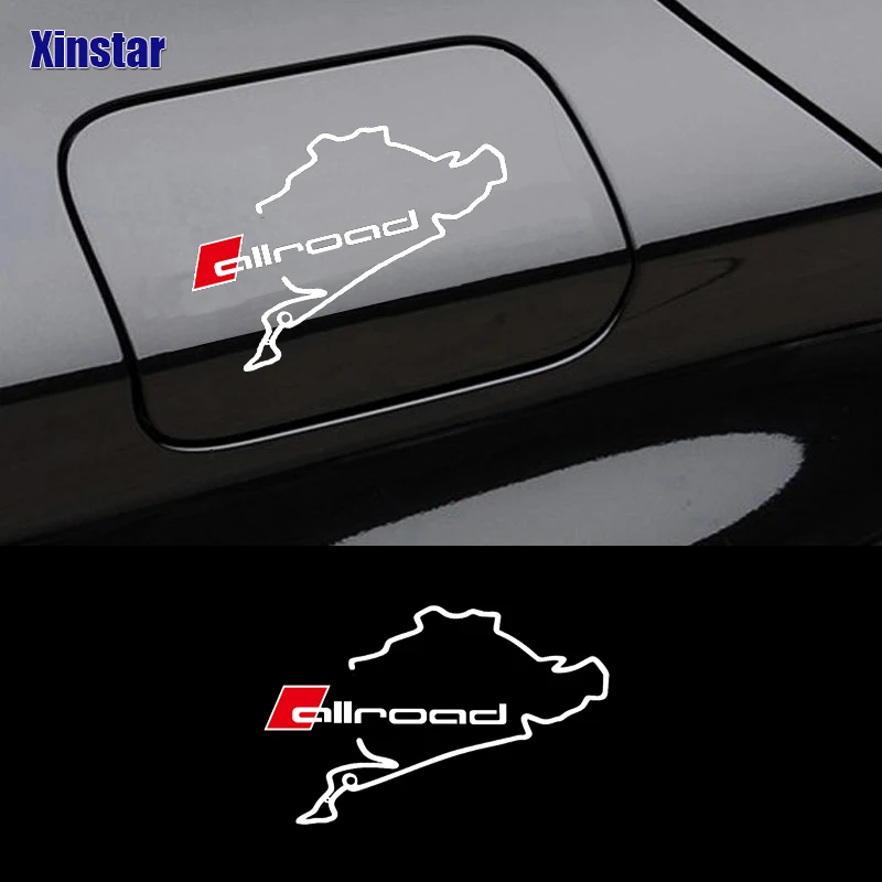 Allroad Car Oil Tank Decals Sticker For Audi A1 A3 A4 A4L A6 A6L A7 A8 Q3 Q5 Q7 TT S RS