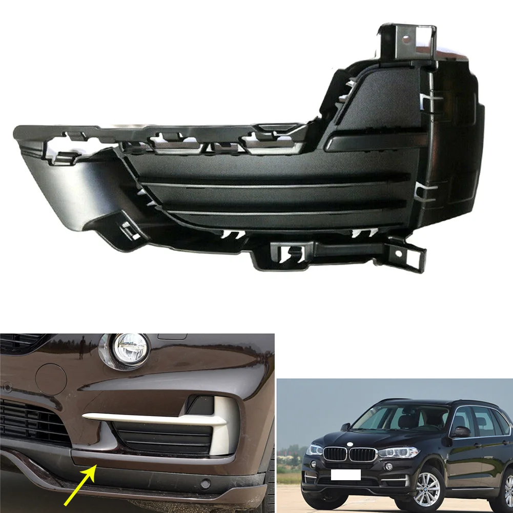 Bumper Grille For 2014-2017 BMW X5  Textured Closed Grid Left 1 pc